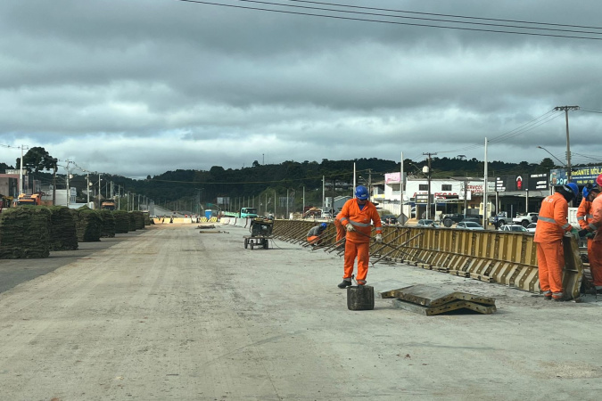 Novas obras de duplicação em concreto da Rodovia dos Minérios chegam a 61,6%